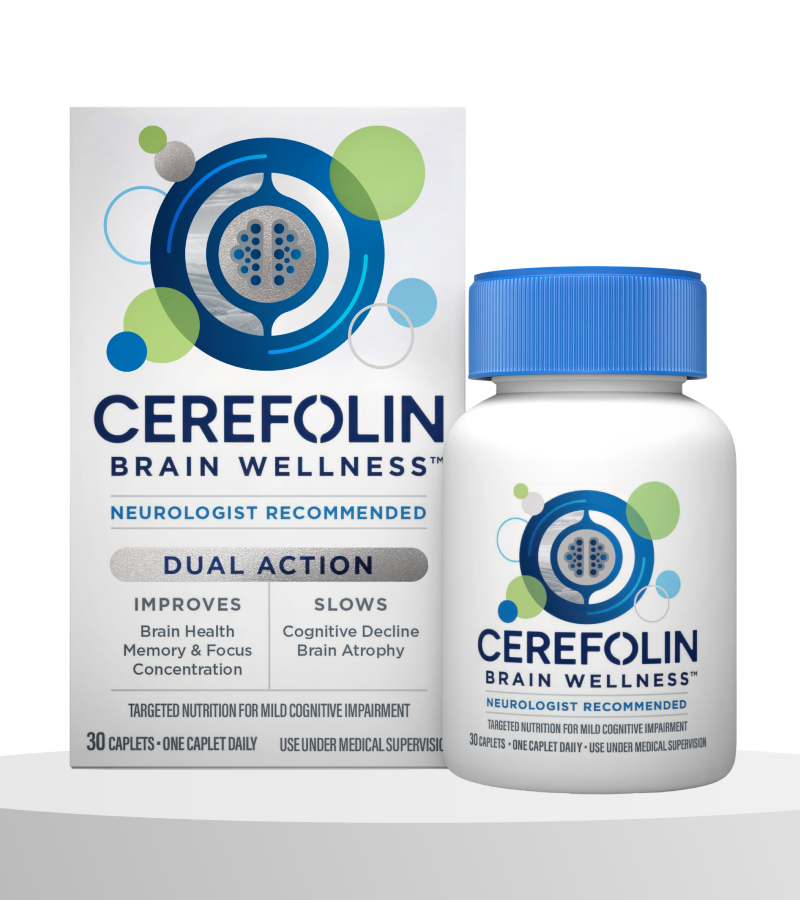 Cerefolin Brain Wellness bottle and packaging